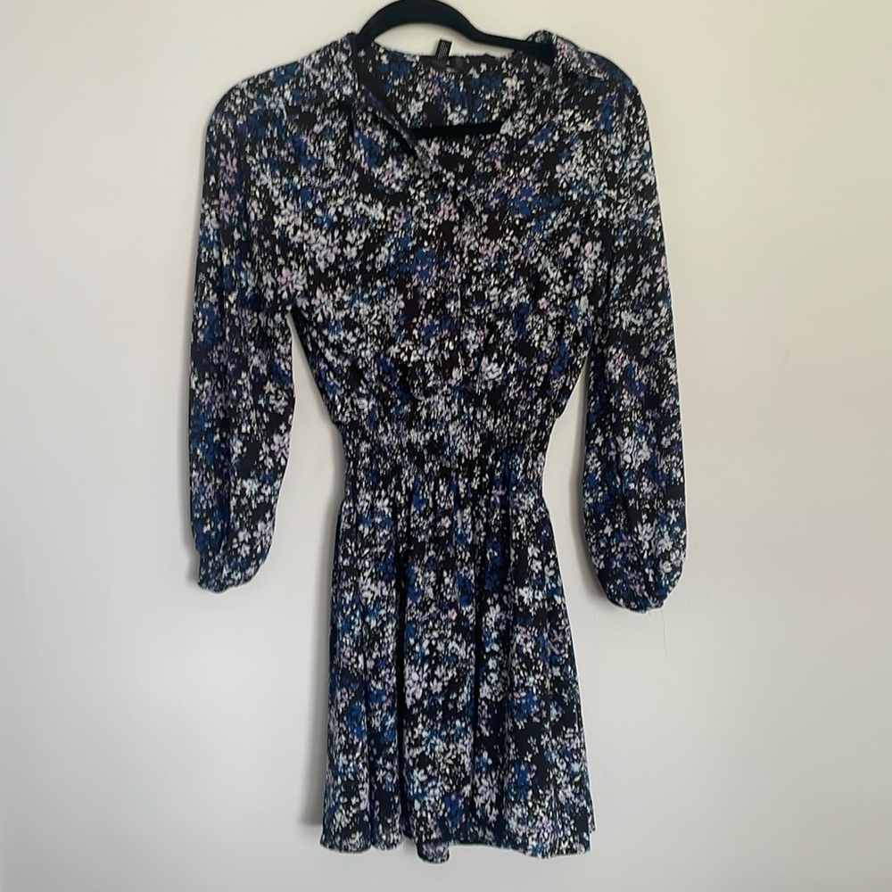 Aqua smocked waist dress